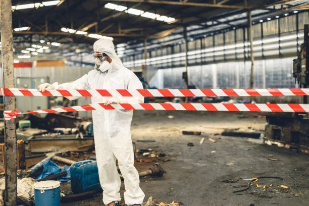 Professional Crime Scene Cleanup technician working in Sea Girt, NJ